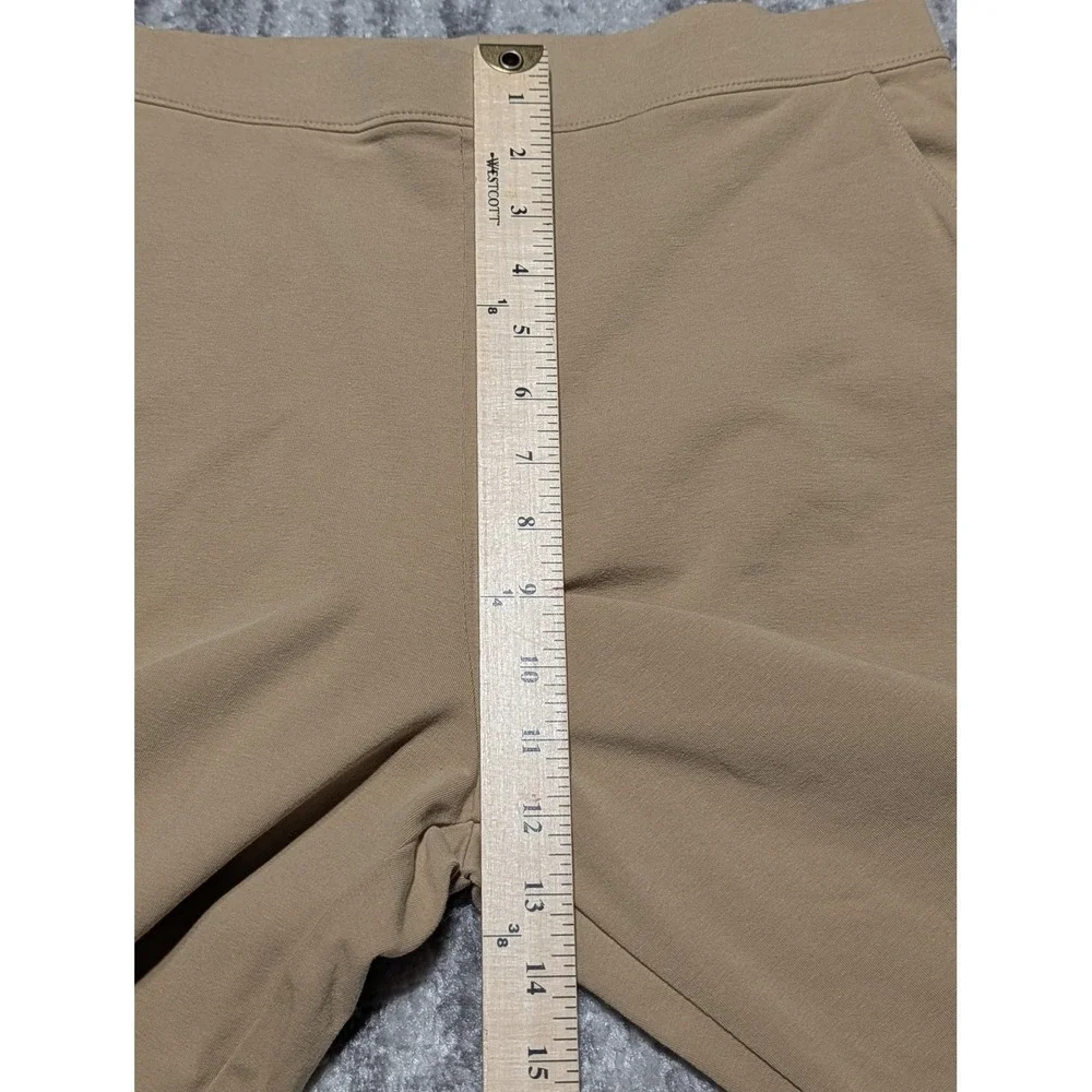 LL Bean Perfect Fit Pants Womens Medium Regular Khaki Tan Cotton Stretch 287678 - Picture 12 of 12